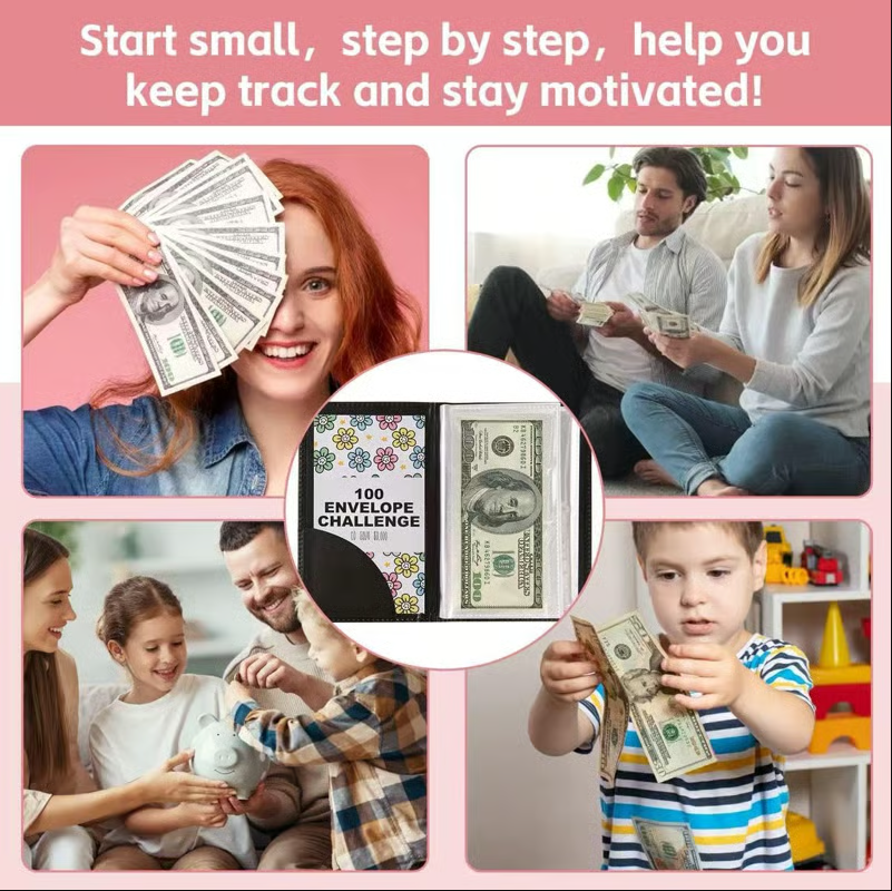 100 Envelope Savings Challenge Book