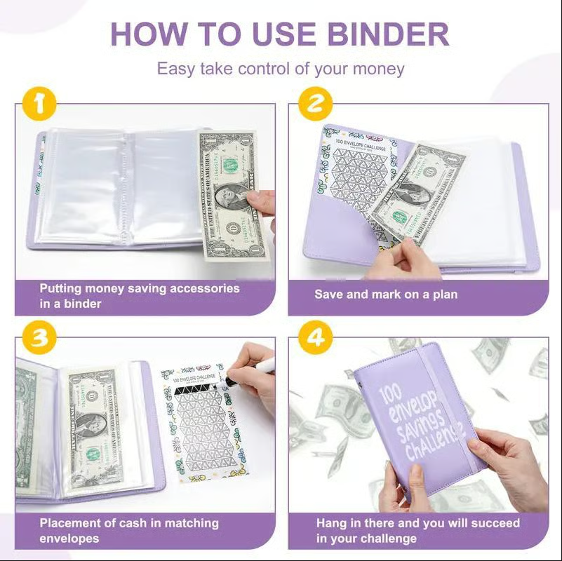 100 Envelope Savings Challenge Book